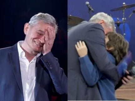 Filho de 10 anos do Serginho Groisman emociona no “Altas Horas” com homenagem ao pai