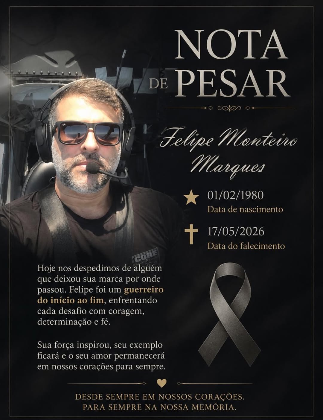Crédito: Reprodução Instagram @comandante.felipe Crédito: Reprodução Instagram @comandante.felipe