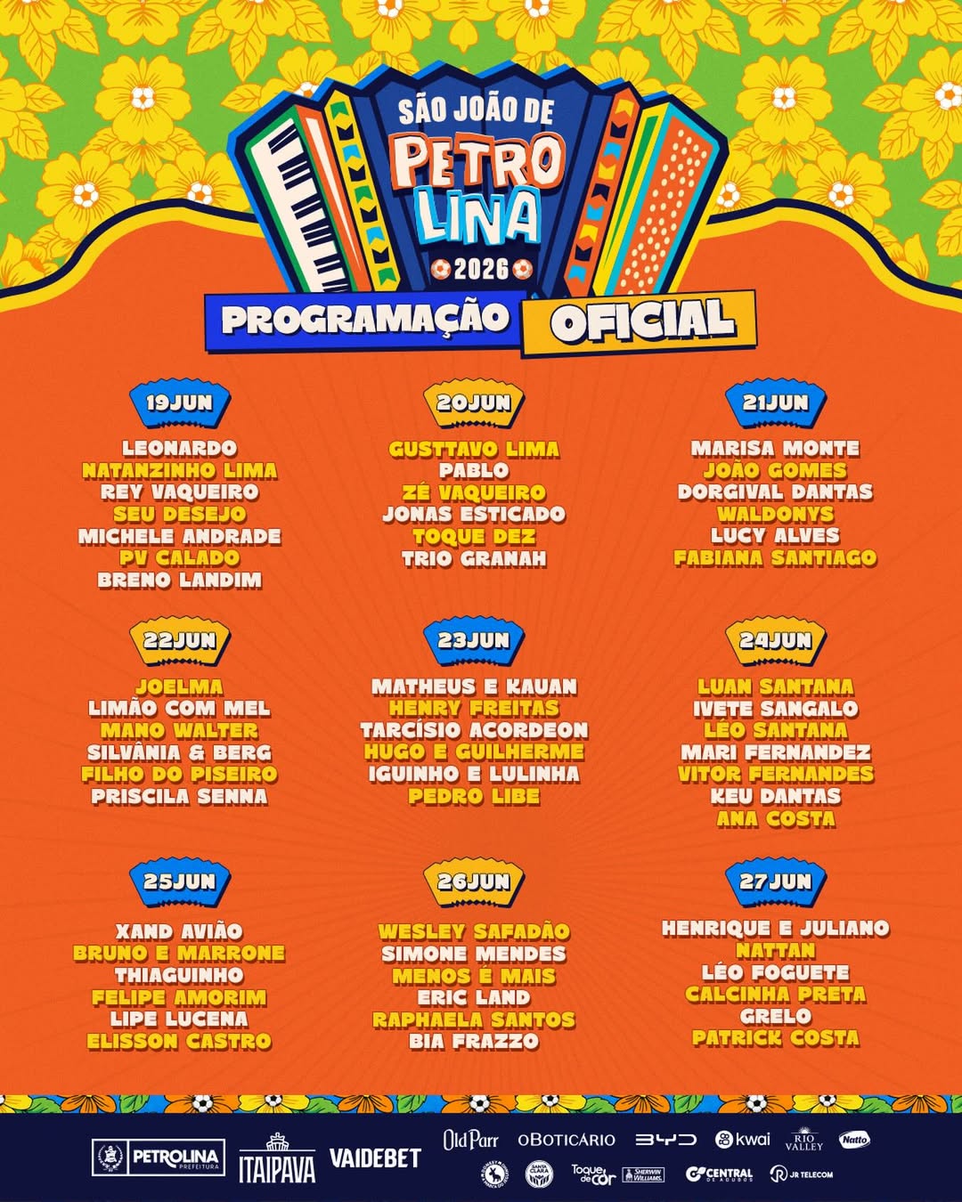 Reprodução: Instagram/@saojoaopetrolina Reprodução: Instagram/@saojoaopetrolina