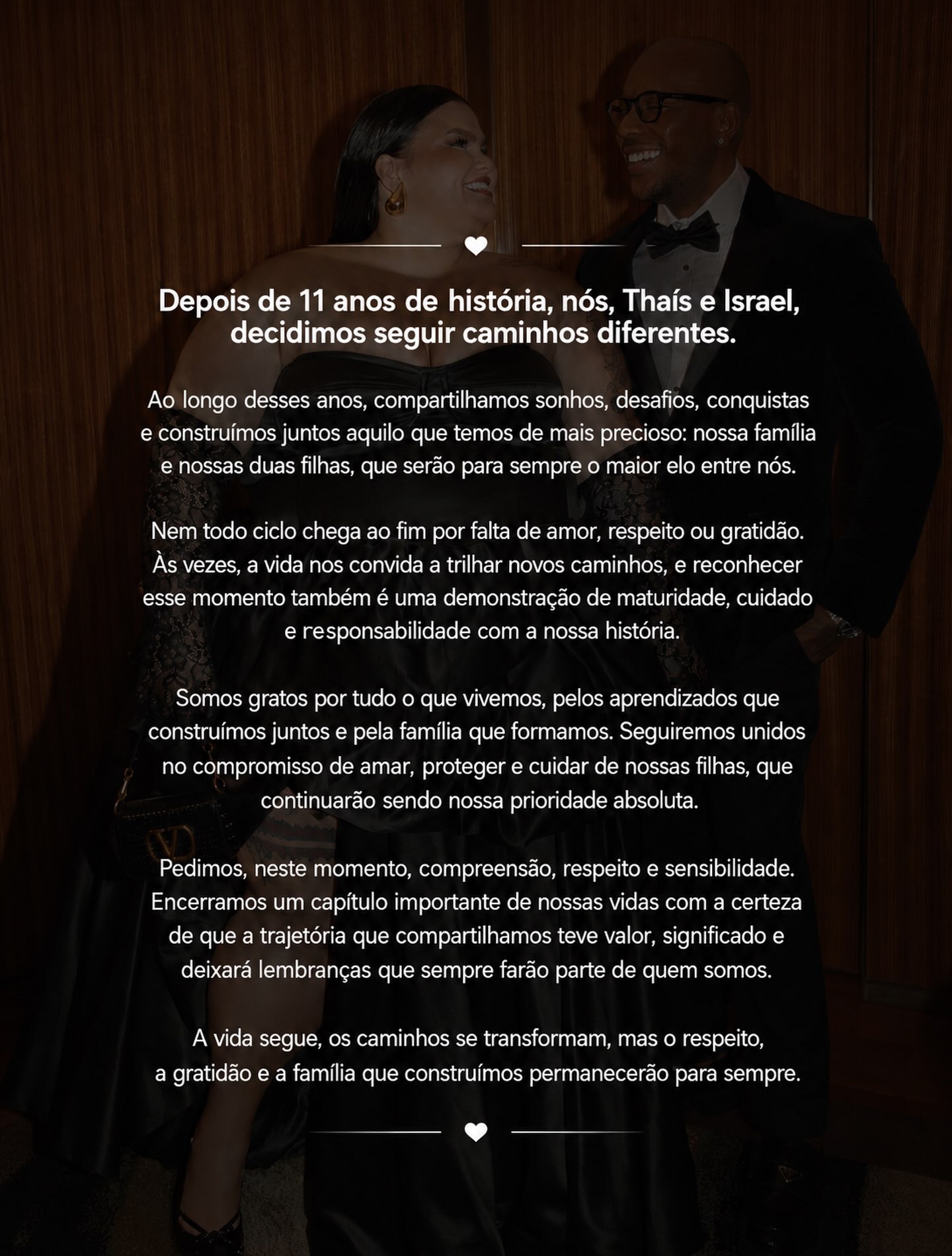 Reprodução: Instagram/@thaiscarla @reisdeisrael Reprodução: Instagram/@thaiscarla @reisdeisrael