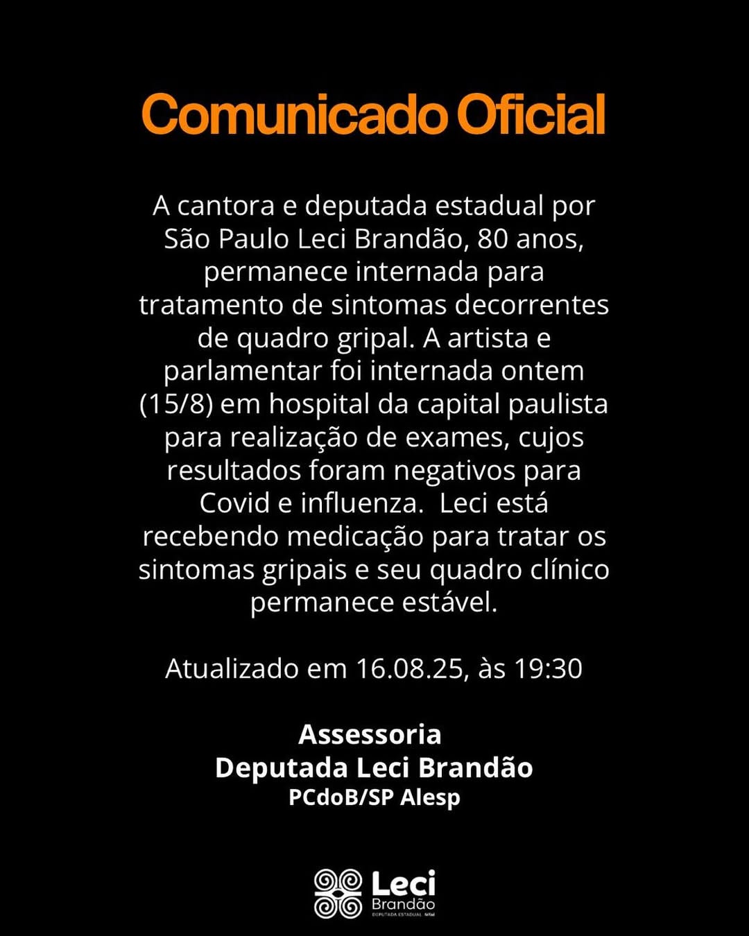 Crédito: Reprodução Instagram @deputadalecibrandao
