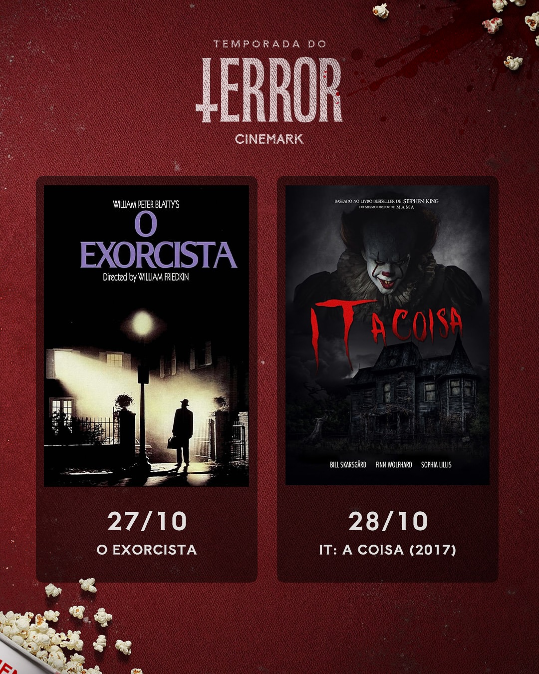 Reprodução Instagram @cinemarkoficial Reprodução Instagram @cinemarkoficial