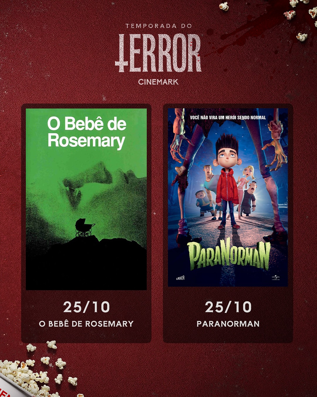 Reprodução Instagram @cinemarkoficial Reprodução Instagram @cinemarkoficial