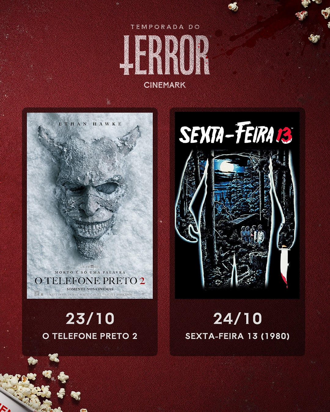 Reprodução Instagram @cinemarkoficial Reprodução Instagram @cinemarkoficial
