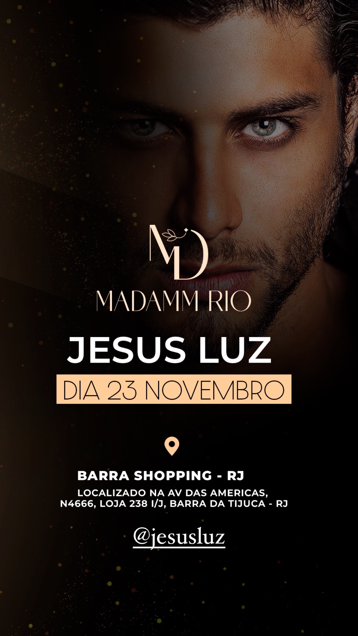 Jesus Luz já foi contratado para tocar em evento no salão/ Reproduçao