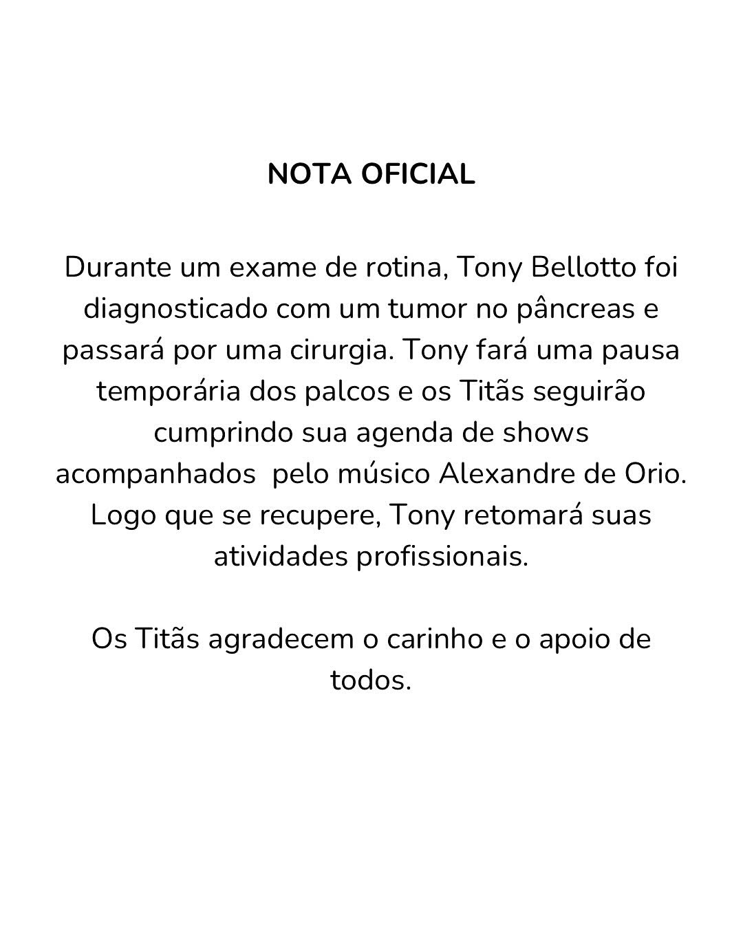 Reprodução: Instagram/Tony Bellotto