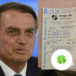 Jogou no 13 e deu sorte! Saiba quanto Bolsonaro ganhou ao acertar quadra da Mega da Virada