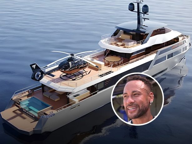 Novo iate de Neymar, avaliado em R$ 120 milhões, está entre os maiores do Brasil; confira!