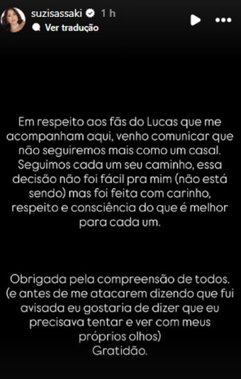 Reprodução/Instagram/@suzisassaki