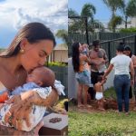Clara Maia e André Coelho unem cinzas do filho a semente de flamboyant em homenagem