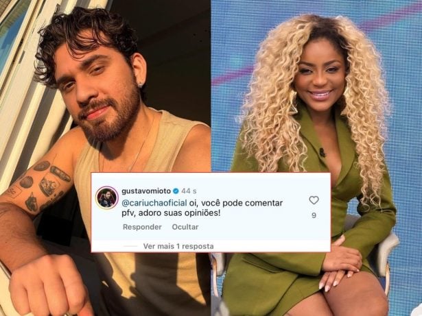 Gustavo Mioto confronta Cariúcha sobre decisão do juiz: “Pode comentar, por favor”