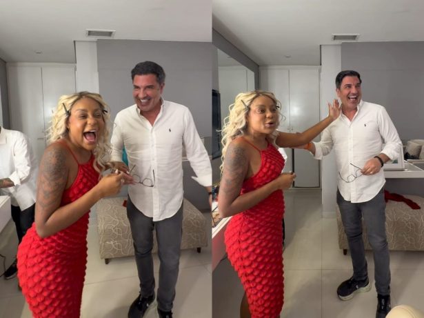 Cariúcha elogia Edu Guedes e brinca ao citar Ana Hickmann: “Tá bem servida”
