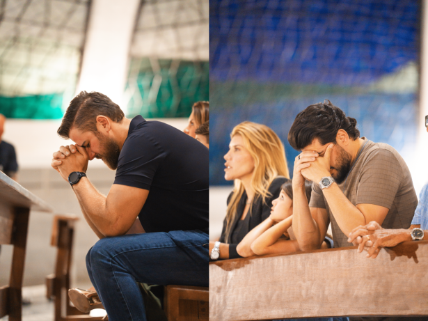 Zé Neto & Cristiano visitam Catedral em Brasília para agradecer aos 15 anos de carreira