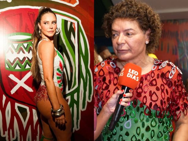 Rainha de honra: David Brazil entrega posto de Paolla Oliveira criado pelo presidente da Grande Rio