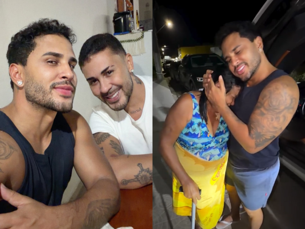 Lucas Guimarães deixa mãe de Carlinhos Maia emocionada com visita surpresa: “Saudade”