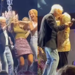 Moacyr Franco puxa mulher pelo cabelo durante evento beneficente em SC
