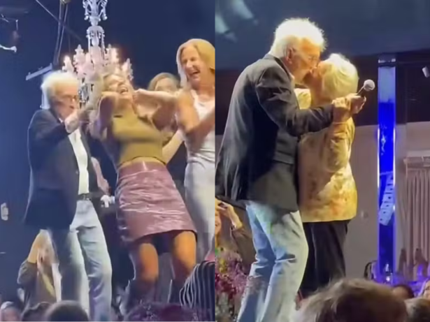 Moacyr Franco puxa mulher pelo cabelo durante evento beneficente em SC