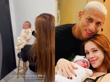 Com 9 dias de nascido, filho de Richarlison faz primeiro documento de identidade