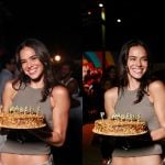 É big! Bruna Marquezine ganha surpresa de aniversário durante festival no Rio