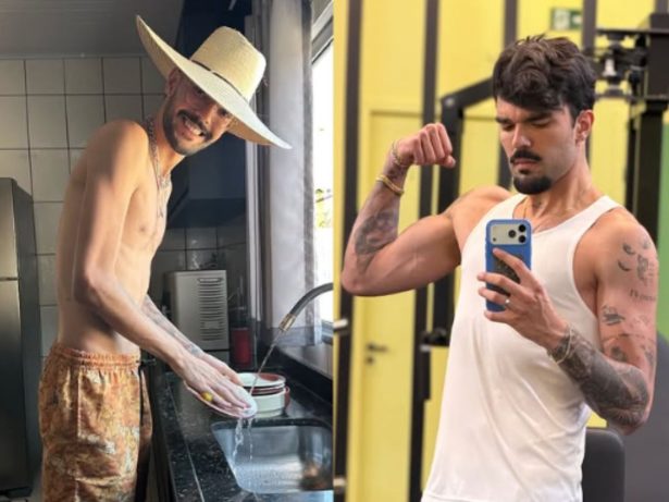 Luan Pereira surpreende com antes e depois do físico e alerta para a saúde: “Arrume tempo”
