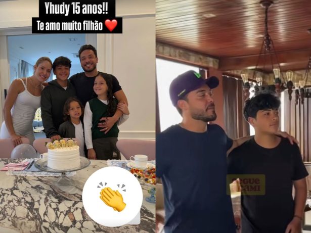 Yhudy, filho de Mileide e Safadão, completa 15 anos e ganha homenagem do pai: “Abençoado”