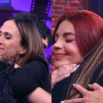 Tatá Werneck faz as pazes com Fiuk e Gkay em reencontro no “Lady Night”
