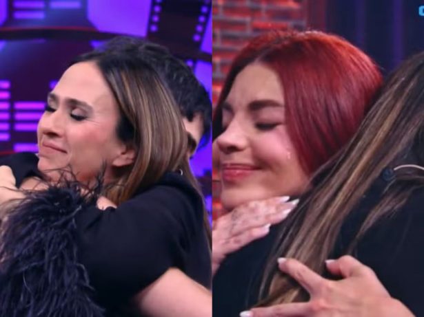 Tatá Werneck faz as pazes com Fiuk e Gkay em reencontro no “Lady Night”