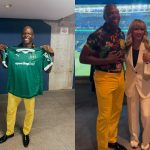 Terry Crews, de “As Branquelas”, assiste a jogo do Palmeiras em São Paulo