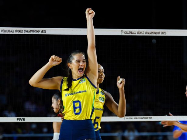 Brasil vence Porto Rico e avança às oitavas do Mundial de vôlei com 100% de aproveitamento