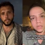 Thiago Ávila e jornalista Giovanna Vial fazem relato sobre ataque a navio em missão pró-Gaza