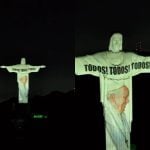 Cristo Redentor recebe projeção emocionante em despedida ao Papa Francisco