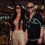 Namorada de Belo, Rayane Figliuzzi prestigia show do cantor no Dia dos Namorados