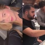 Treta? Que nada! Lucas Guedez surge com Virginia em churrascaria e faz a festa