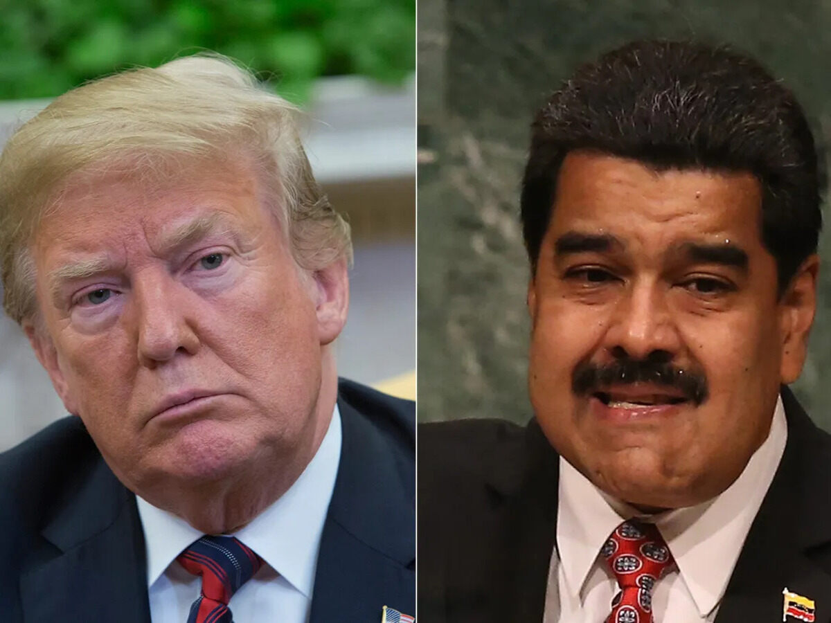 Donald Trump e Nicolás Maduro - Internet Reprodução