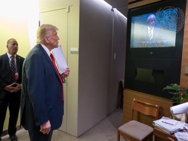 ONU flagra Trump assistindo pela TV Lula discursar