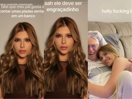 "Holy Airball": conheça nova trend do TikTok que atraiu filhos de famosos 4 Filha de Carlos Alberto de Nóbrega entrou na trend.