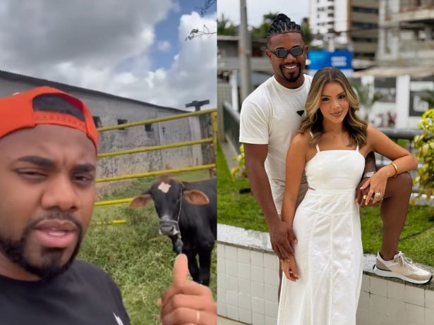 Davi Brito choca ao mostrar boi vivo que será abatido para seu casamento: “Tá gordinho”