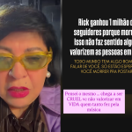 Roberta Miranda reage após Rick ganhar 1 milhão de seguidores depois da morte: “Cruel”