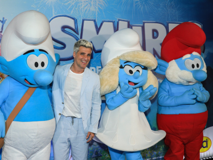 Famosos e famílias participam da pré-estreia de “Smurfs: O Grande Filme” no Rio