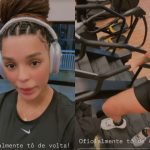 Brunna Gonçalves volta aos treinos após nascimento de Zuri, filha com Ludmilla