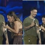 Simone Mendes brinca com Carlinhos durante show: “Peguei no colo com 500 mil seguidores”