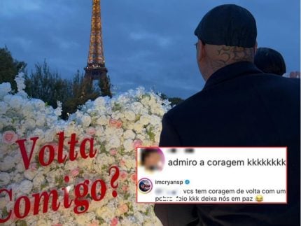 MC Ryan SP rebate provocação após reatar: “Vocês têm coragem de voltar com pobre e feio”