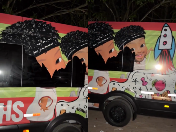 Van personalizada de Hytalo Santos é encontrada abandonada em João Pessoa