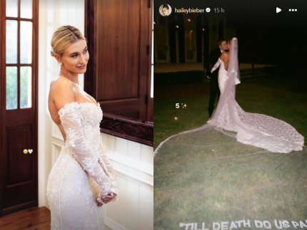 Hailey divulga novas fotos do casamento com Justin Bieber, há 6 anos