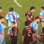 Jogador do Grêmio dá tapa em Messi durante jogo das eliminatórias