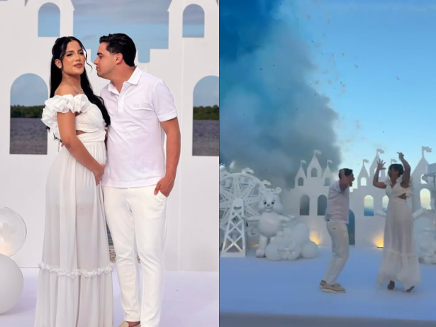 Vem, Ravi! Natanzinho Lima e esposa se emocionam durante chá revelação