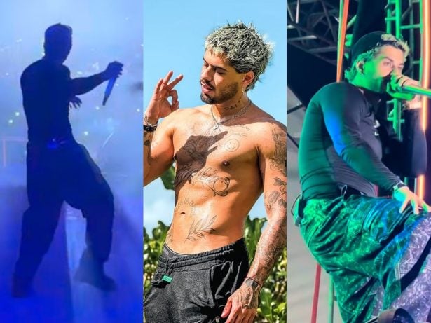 Mais ousado: Zé Felipe mudou o comportamento no palco; sensualidade marca sua nova fase
