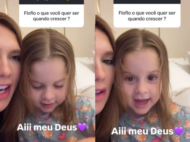 Maria Flor surpreende Virginia ao revelar o desejo de ser dançarina de Zé Felipe