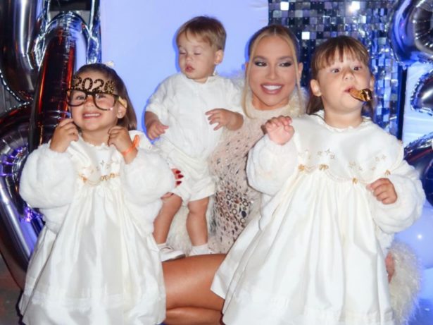 Em Madri, Virginia posa com os filhos no réveillon e faz reflexão sobre os altos e baixos de 2025