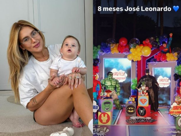 Virginia Fonseca celebra 8 meses do filho caçula, José Leonardo